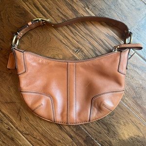 Brown Leather Coach Signature Mini Soho Hobo